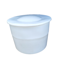 Cylindrical container with loose lid